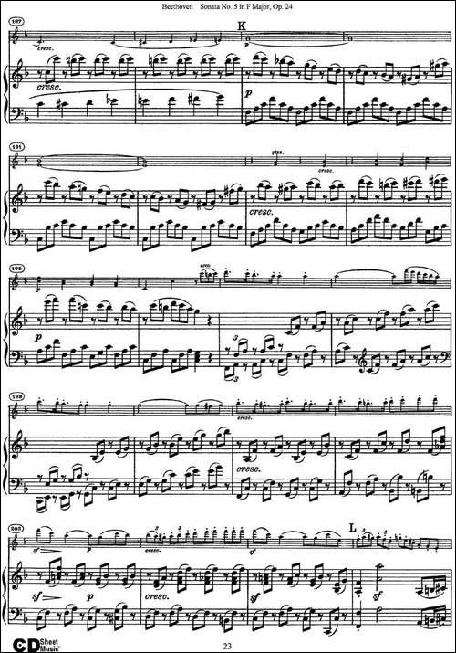Violin-Sonata-No.5-in-F-Major-Op.24-小提琴+钢琴伴奏-提琴谱