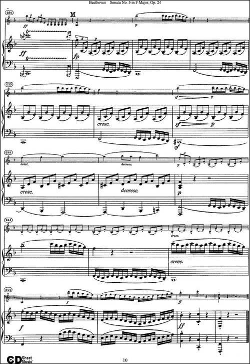 Violin-Sonata-No.5-in-F-Major-Op.24-小提琴+钢琴伴奏-提琴谱