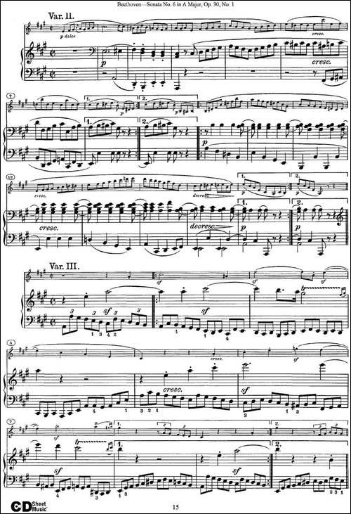 Violin-Sonata-No.6-in-A-Major-Op.30-No.1-小提琴+钢琴伴奏-提琴谱