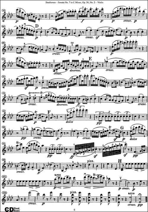Violin-Sonata-No.7-in-C-Minor-Op.30-No.2-提琴谱