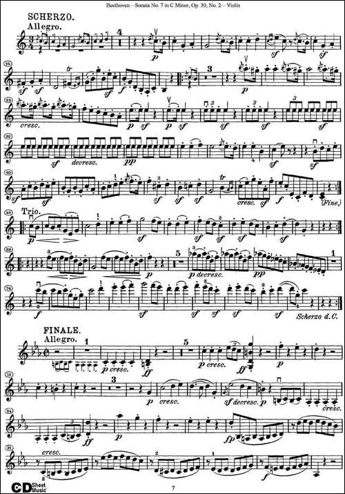 Violin-Sonata-No.7-in-C-Minor-Op.30-No.2-提琴谱