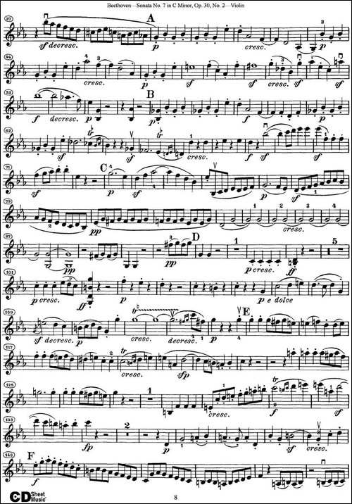 Violin-Sonata-No.7-in-C-Minor-Op.30-No.2-提琴谱