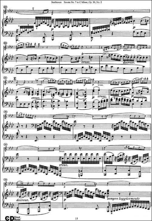Violin-Sonata-No.7-in-C-Minor-Op.30-No.2-小提琴+钢琴伴奏-提琴谱