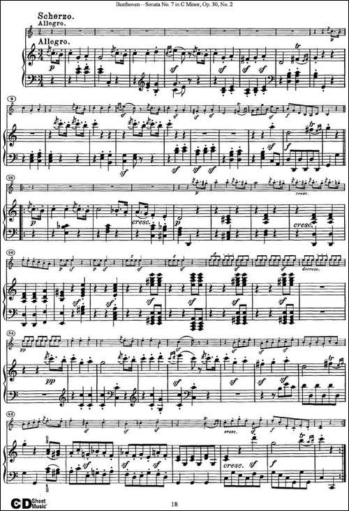 Violin-Sonata-No.7-in-C-Minor-Op.30-No.2-小提琴+钢琴伴奏-提琴谱