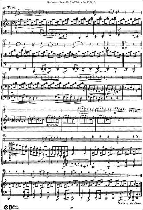 Violin-Sonata-No.7-in-C-Minor-Op.30-No.2-小提琴+钢琴伴奏-提琴谱