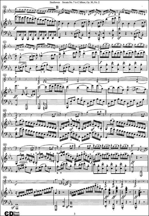 Violin-Sonata-No.7-in-C-Minor-Op.30-No.2-小提琴+钢琴伴奏-提琴谱