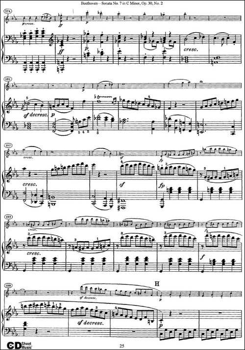 Violin-Sonata-No.7-in-C-Minor-Op.30-No.2-小提琴+钢琴伴奏-提琴谱