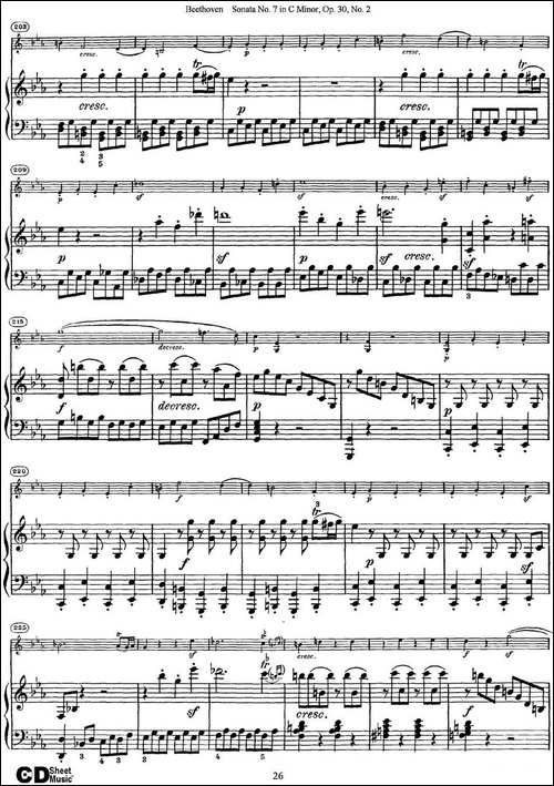 Violin-Sonata-No.7-in-C-Minor-Op.30-No.2-小提琴+钢琴伴奏-提琴谱