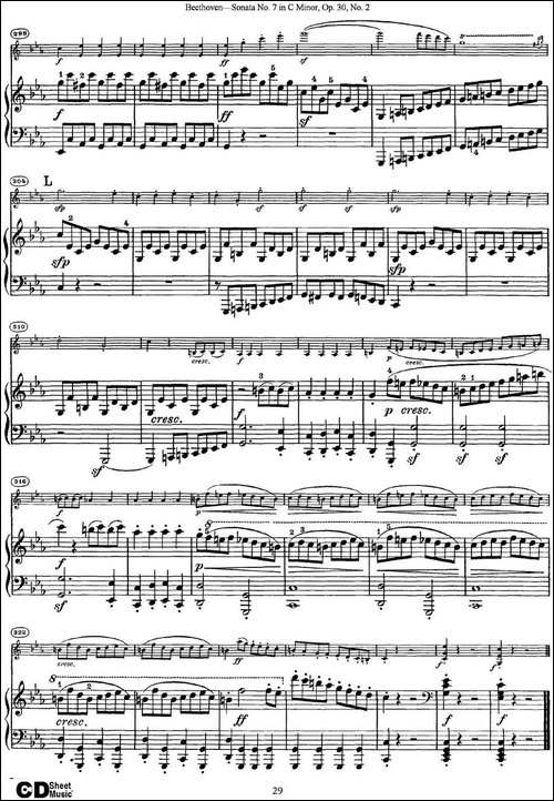 Violin-Sonata-No.7-in-C-Minor-Op.30-No.2-小提琴+钢琴伴奏-提琴谱