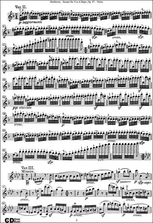 Violin-Sonata-No.9-in-A-Major-Op.47-提琴谱