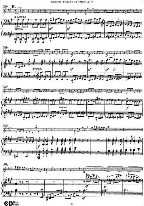 Violin-Sonata-No.9-in-A-Major-Op.47-小提琴+钢琴伴奏-提琴谱