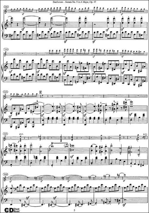 Violin-Sonata-No.9-in-A-Major-Op.47-小提琴+钢琴伴奏-提琴谱