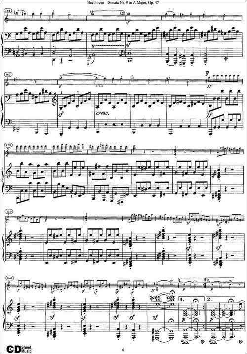 Violin-Sonata-No.9-in-A-Major-Op.47-小提琴+钢琴伴奏-提琴谱