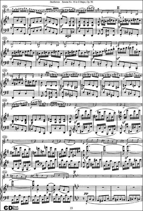 Violin-Sonata-No.10-in-G-Major-Op.96-小提琴+钢琴伴奏-提琴谱