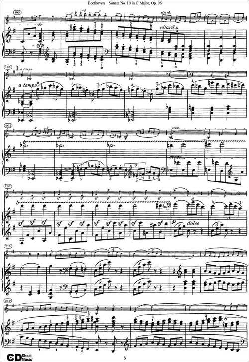 Violin-Sonata-No.10-in-G-Major-Op.96-小提琴+钢琴伴奏-提琴谱