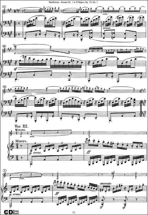 Violin-Sonata-No.1-in-D-Major-Op.12-No.1-小提琴+钢琴伴奏-提琴谱