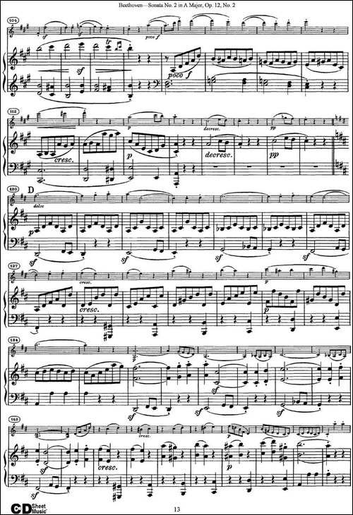 Violin-Sonata-No.2-in-A-Major-Op.12-No.2-小提琴+钢琴伴奏-提琴谱
