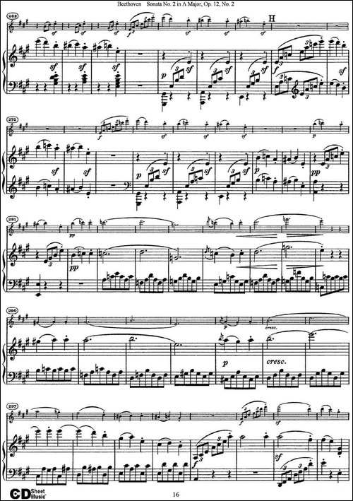 Violin-Sonata-No.2-in-A-Major-Op.12-No.2-小提琴+钢琴伴奏-提琴谱