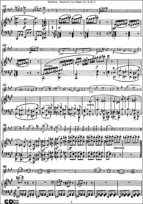 Violin-Sonata-No.2-in-A-Major-Op.12-No.2-小提琴+钢琴伴奏-提琴谱