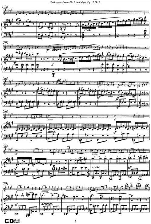 Violin-Sonata-No.2-in-A-Major-Op.12-No.2-小提琴+钢琴伴奏-提琴谱