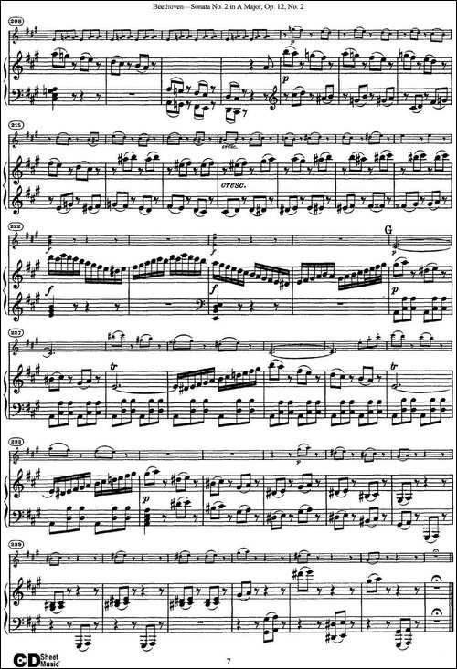 Violin-Sonata-No.2-in-A-Major-Op.12-No.2-小提琴+钢琴伴奏-提琴谱