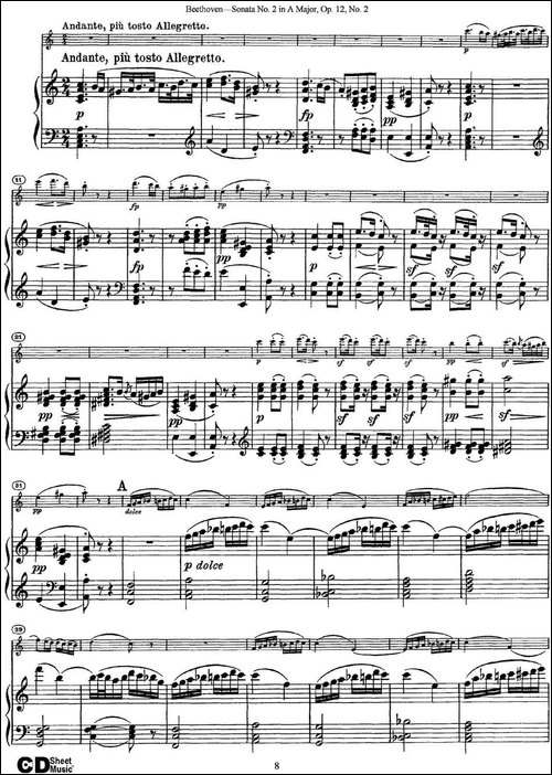 Violin-Sonata-No.2-in-A-Major-Op.12-No.2-小提琴+钢琴伴奏-提琴谱