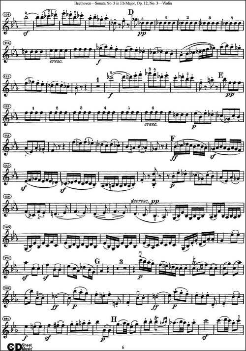 Violin-Sonata-No.3-in-Eb-Major-Op.12-No.3-提琴谱