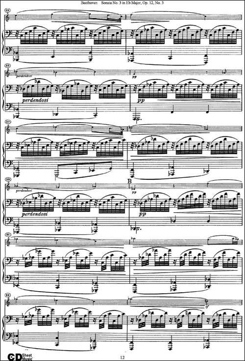 Violin-Sonata-No.3-in-Eb-Major-Op.12-No.3-小提琴+钢琴伴奏-提琴谱