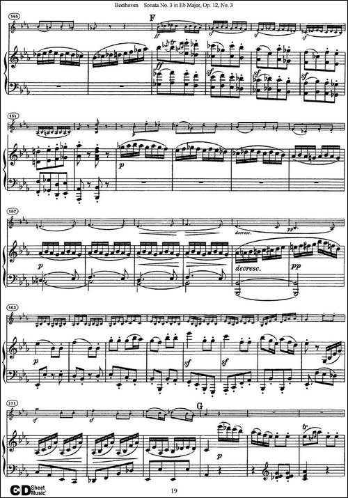 Violin-Sonata-No.3-in-Eb-Major-Op.12-No.3-小提琴+钢琴伴奏-提琴谱