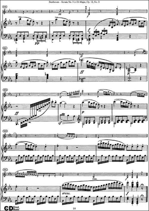 Violin-Sonata-No.3-in-Eb-Major-Op.12-No.3-小提琴+钢琴伴奏-提琴谱