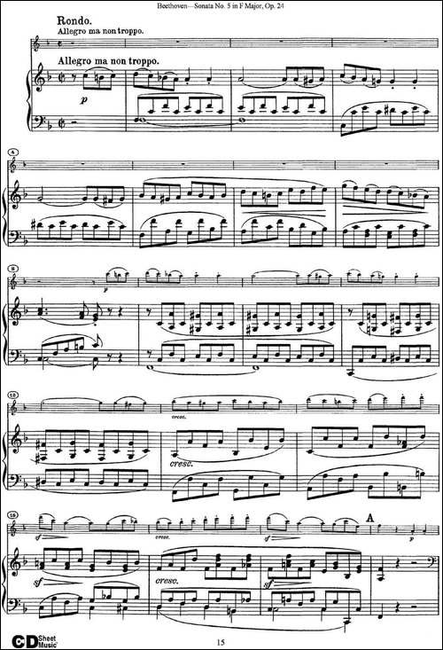 Violin-Sonata-No.5-in-F-Major-Op.24-小提琴+钢琴伴奏-提琴谱