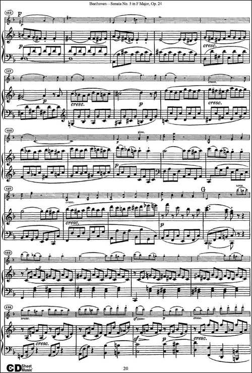 Violin-Sonata-No.5-in-F-Major-Op.24-小提琴+钢琴伴奏-提琴谱