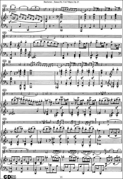 Violin-Sonata-No.5-in-F-Major-Op.24-小提琴+钢琴伴奏-提琴谱