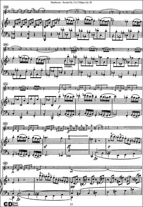 Violin-Sonata-No.5-in-F-Major-Op.24-小提琴+钢琴伴奏-提琴谱