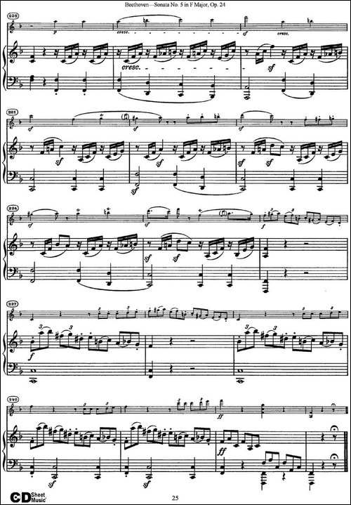 Violin-Sonata-No.5-in-F-Major-Op.24-小提琴+钢琴伴奏-提琴谱