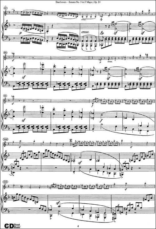 Violin-Sonata-No.5-in-F-Major-Op.24-小提琴+钢琴伴奏-提琴谱