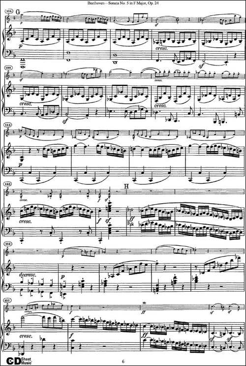 Violin-Sonata-No.5-in-F-Major-Op.24-小提琴+钢琴伴奏-提琴谱