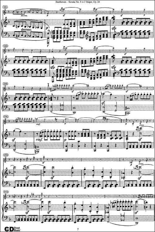 Violin-Sonata-No.5-in-F-Major-Op.24-小提琴+钢琴伴奏-提琴谱