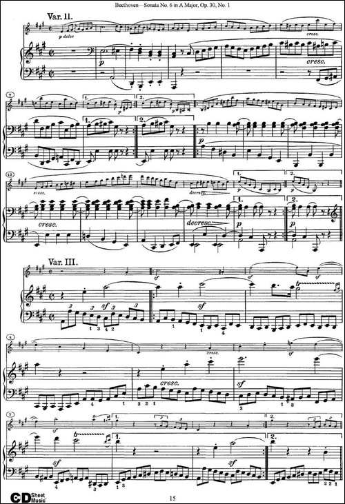 Violin-Sonata-No.6-in-A-Major-Op.30-No.1-小提琴+钢琴伴奏-提琴谱