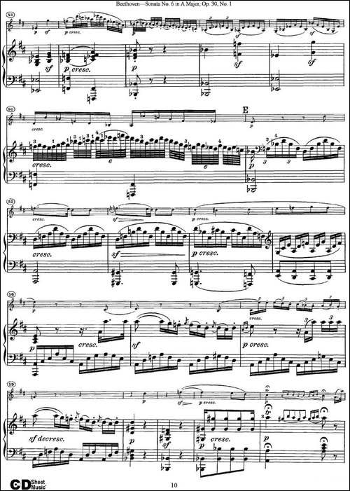 Violin-Sonata-No.6-in-A-Major-Op.30-No.1-小提琴+钢琴伴奏-提琴谱