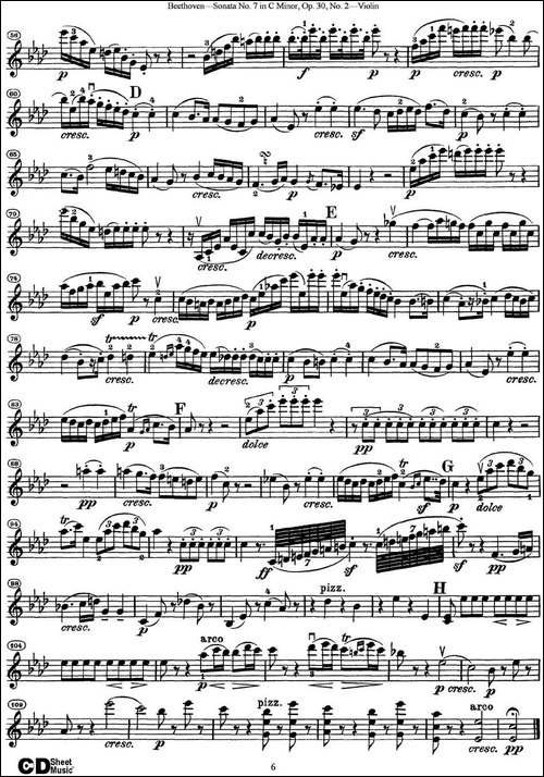 Violin-Sonata-No.7-in-C-Minor-Op.30-No.2-提琴谱