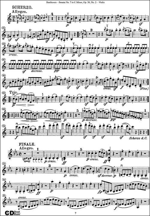 Violin-Sonata-No.7-in-C-Minor-Op.30-No.2-提琴谱