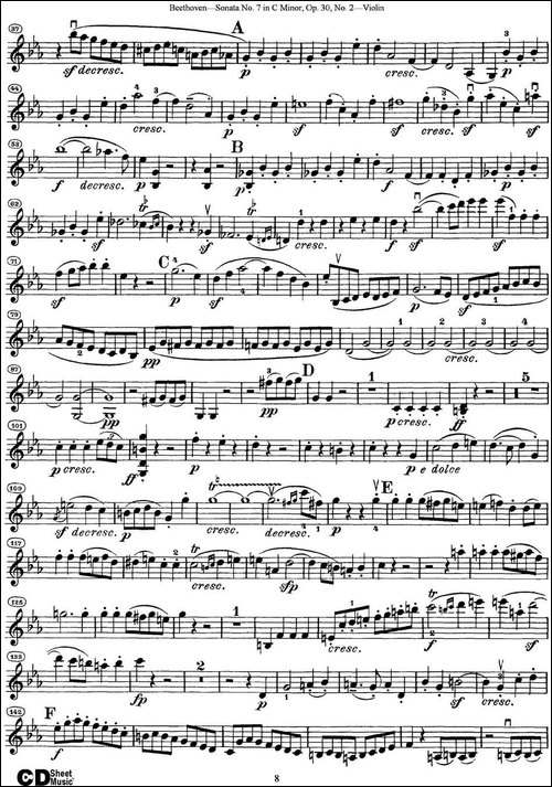 Violin-Sonata-No.7-in-C-Minor-Op.30-No.2-提琴谱