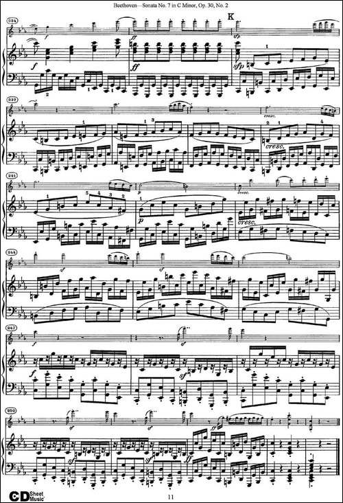 Violin-Sonata-No.7-in-C-Minor-Op.30-No.2-小提琴+钢琴伴奏-提琴谱