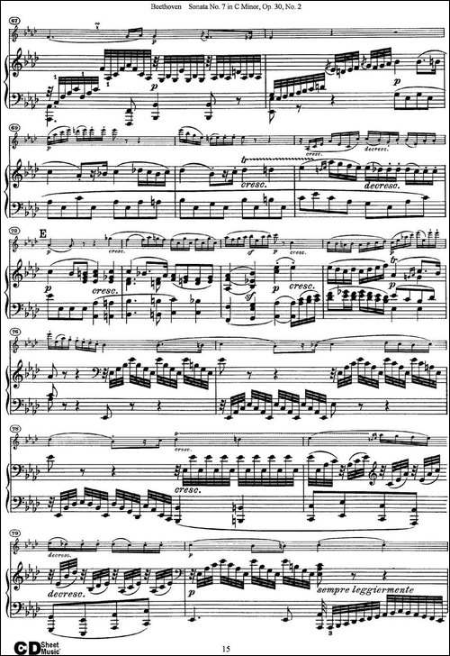 Violin-Sonata-No.7-in-C-Minor-Op.30-No.2-小提琴+钢琴伴奏-提琴谱