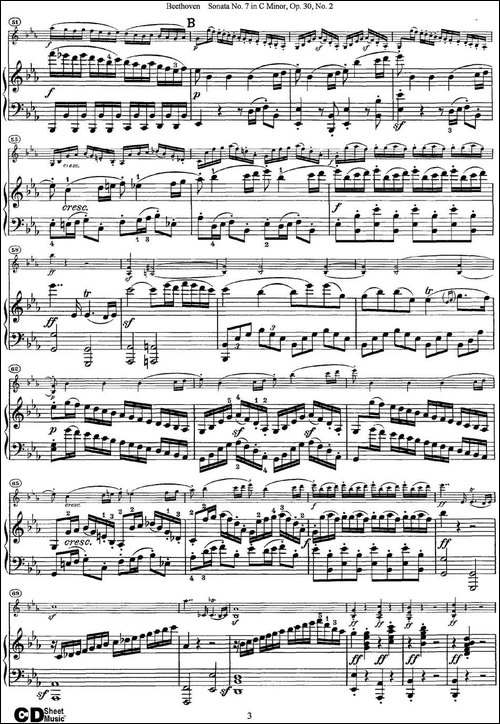 Violin-Sonata-No.7-in-C-Minor-Op.30-No.2-小提琴+钢琴伴奏-提琴谱