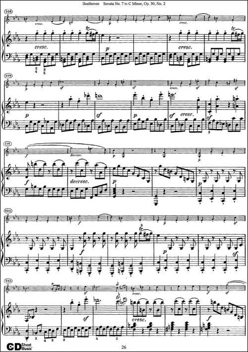 Violin-Sonata-No.7-in-C-Minor-Op.30-No.2-小提琴+钢琴伴奏-提琴谱