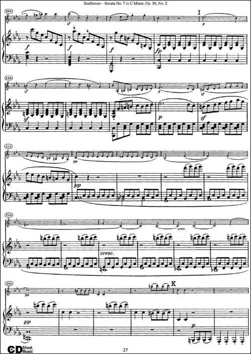 Violin-Sonata-No.7-in-C-Minor-Op.30-No.2-小提琴+钢琴伴奏-提琴谱