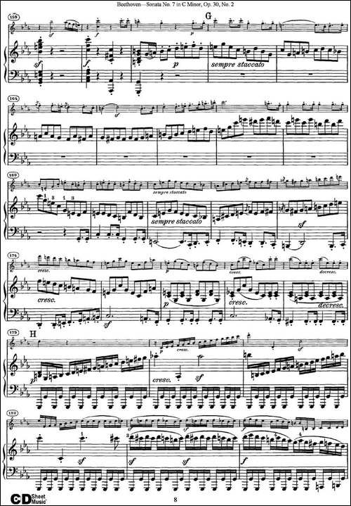 Violin-Sonata-No.7-in-C-Minor-Op.30-No.2-小提琴+钢琴伴奏-提琴谱