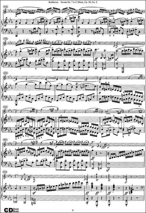 Violin-Sonata-No.7-in-C-Minor-Op.30-No.2-小提琴+钢琴伴奏-提琴谱